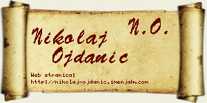 Nikolaj Ojdanić vizit kartica